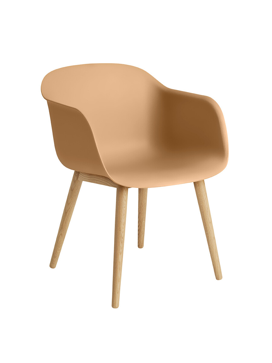 Fiber Armchair, wood fra Muuto (Ochre/ oak base)