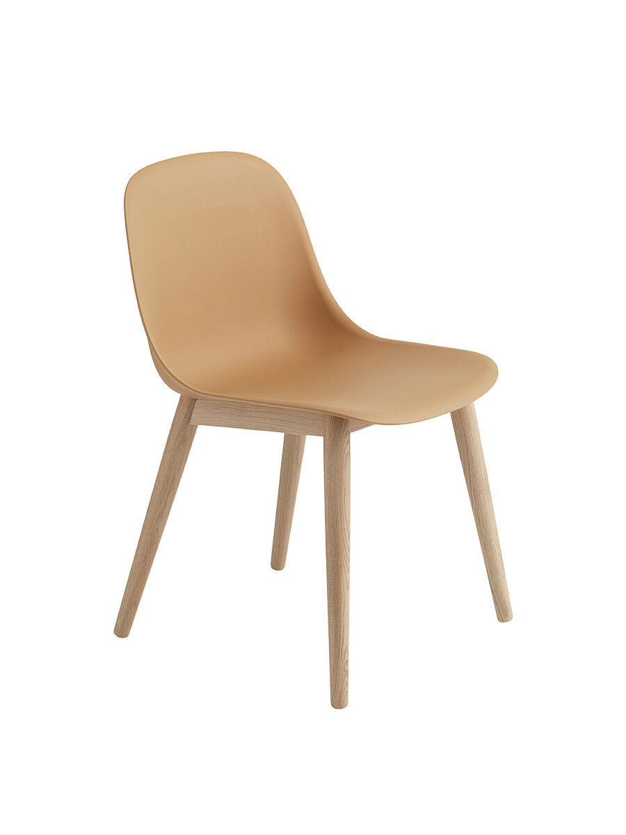 Fiber side chair wood fra Muuto (Ochre/ oak base)