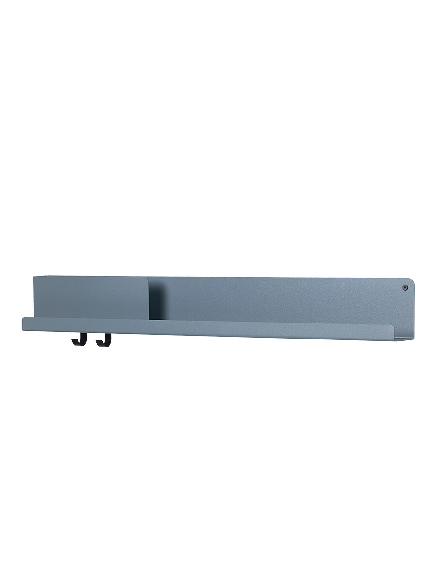 Folded Shelves, 96 x 13 cm fra Muuto (Blue grey)