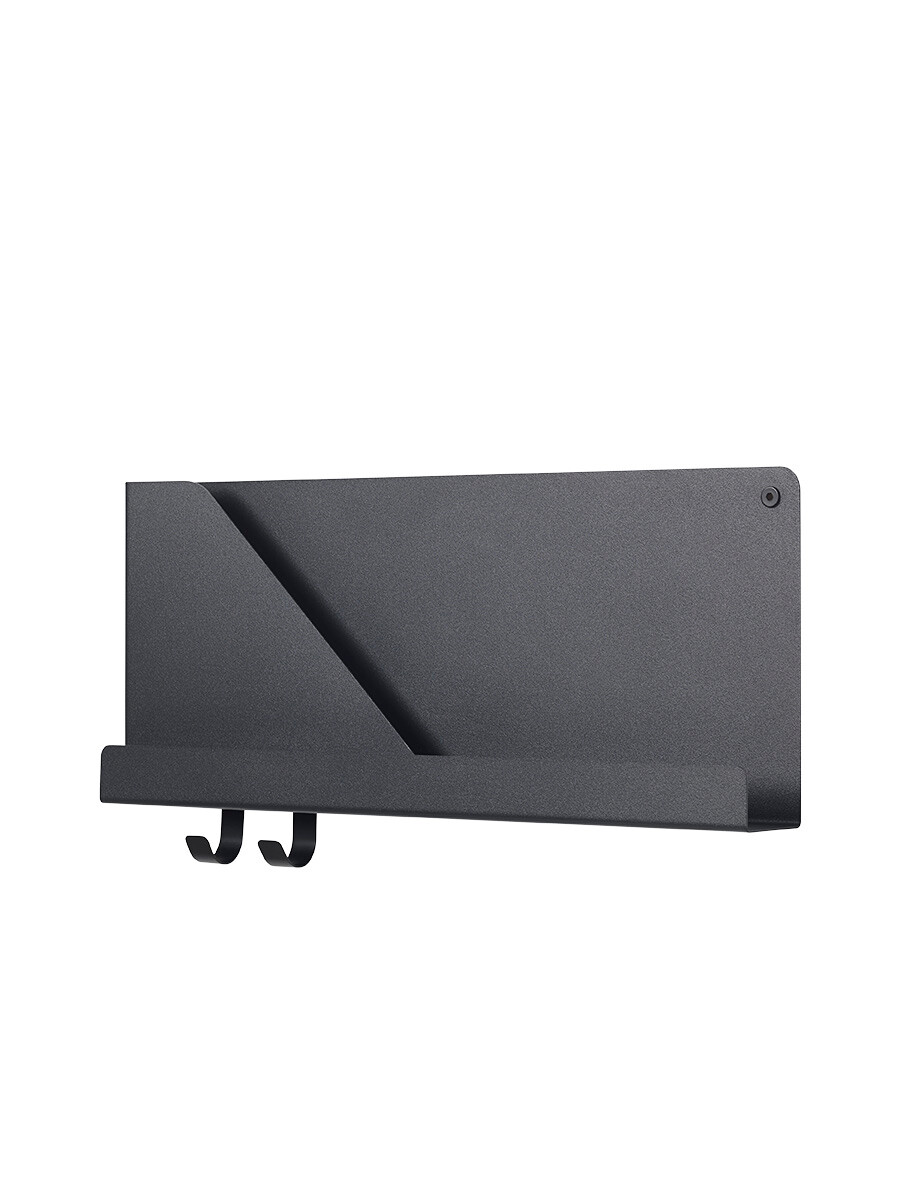 Folded Shelves, 51 x 22 cm fra Muuto (Black)