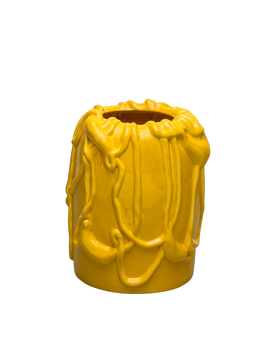 Michael Kvium Jam Vase, empire yellow fra raawii