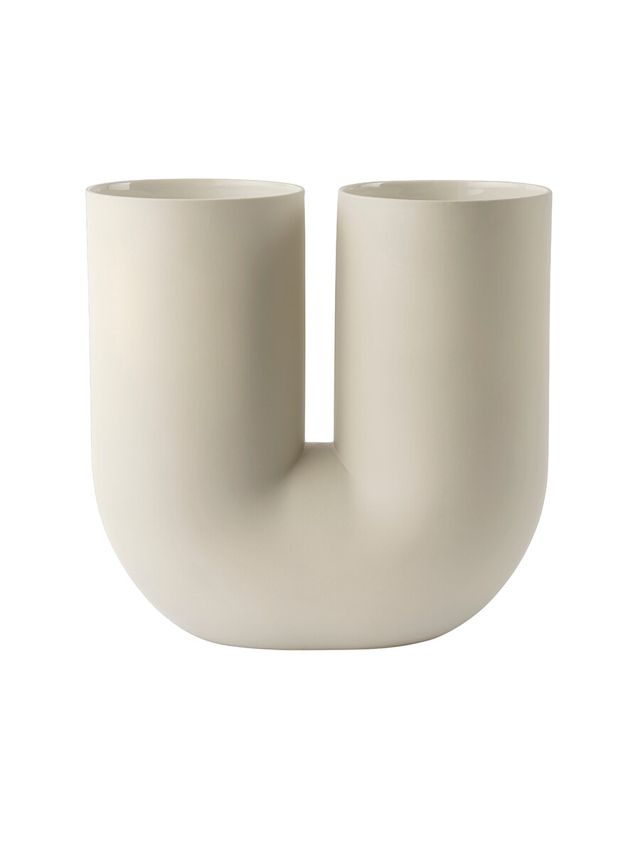 Kink Vase H 39 cm, sand fra Muuto