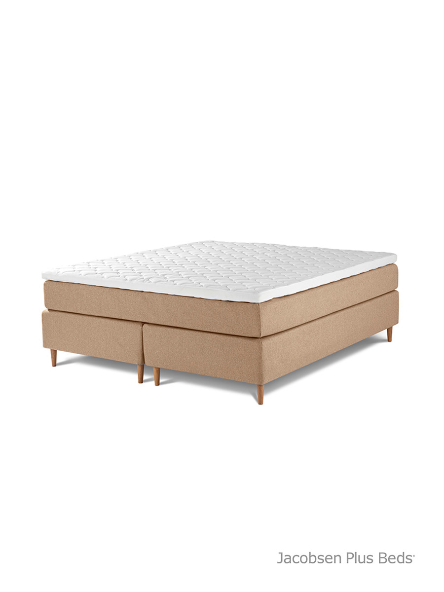 Jacobsen Plus Beds Kontinental Lux seng, Sand (180 x 200 cm, Medium/medium)