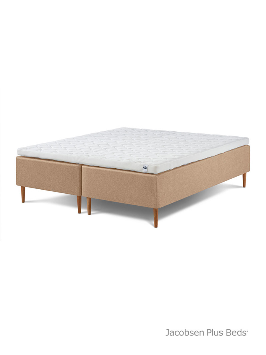 Jacobsen Plus Beds Classic Box seng, Sand (180 x 210 cm, Medium/fast)