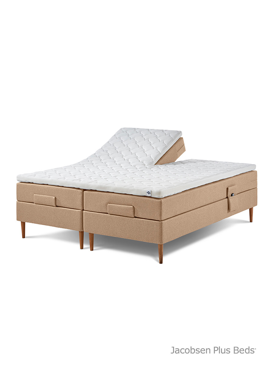 Jacobsen Plus Beds Elevationsseng Lux, Sand (180 x 200 cm, Medium/medium)