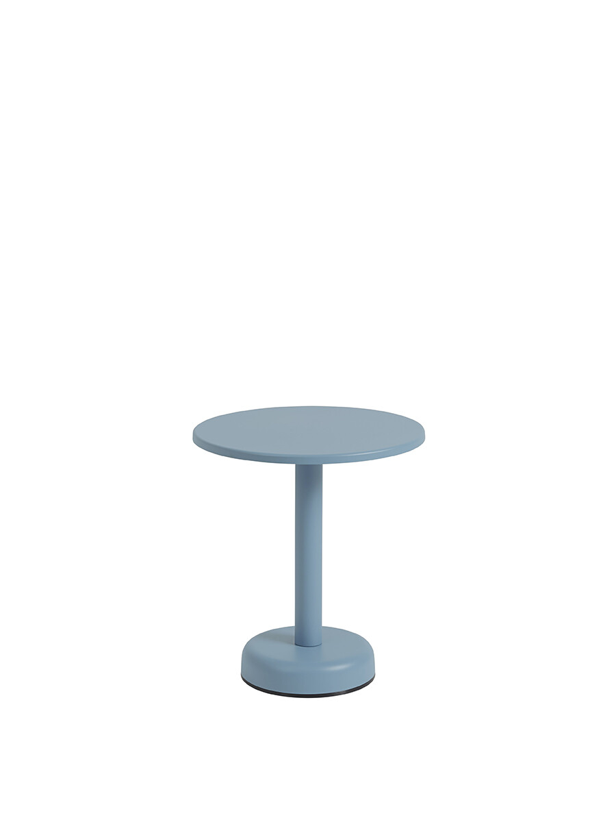 Linear Steel Coffee Table, Ø42 fra Muuto (Pale blue)