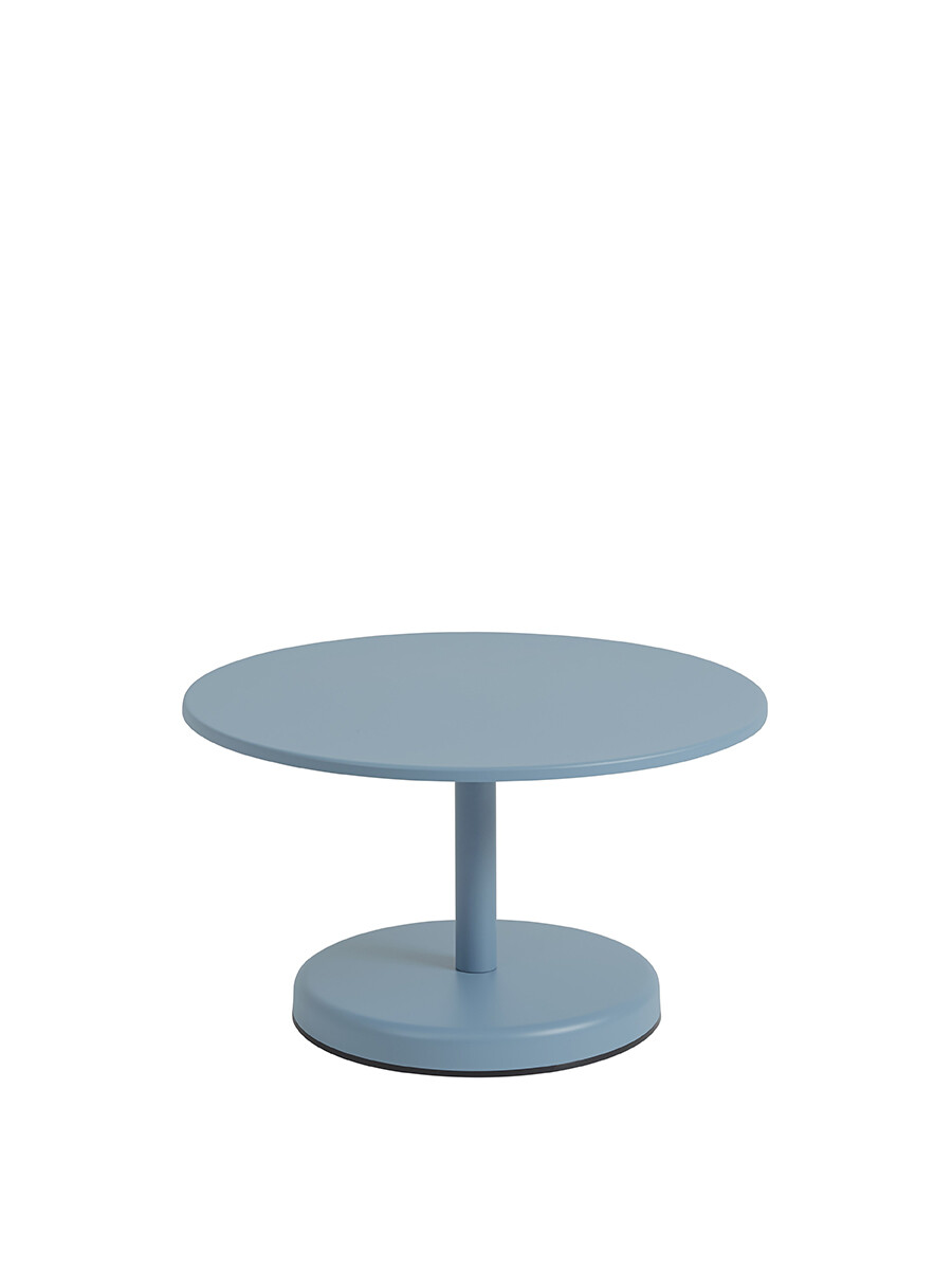 Linear Steel Coffee Table, Ø70 fra Muuto (Pale Blue)