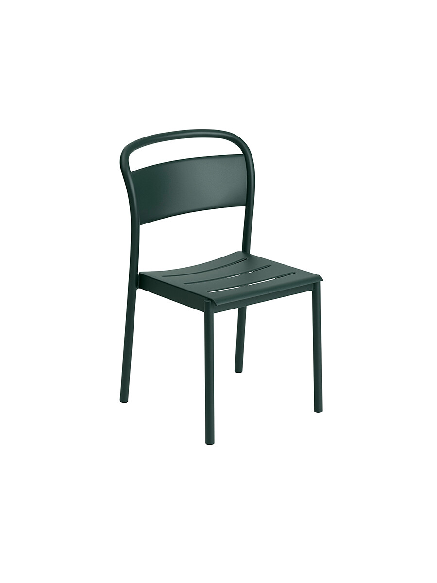 Linear Steel Side Chair fra Muuto (Dark green)