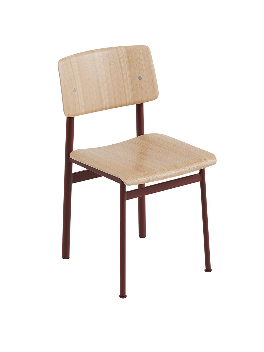 Loft Chair fra Muuto (Oak/ deep red)