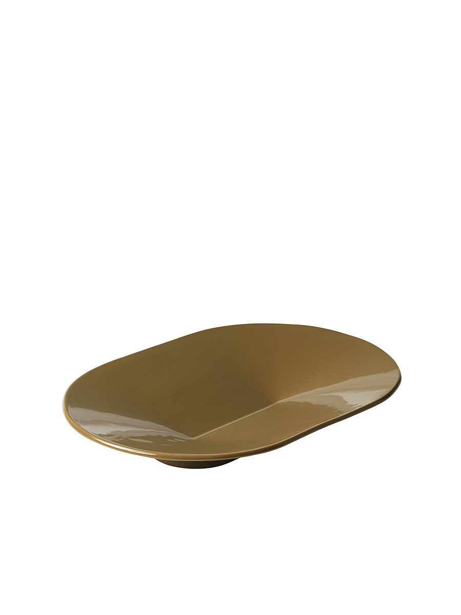 Mere Bowl 52 x 36 cm, brown green fra Muuto