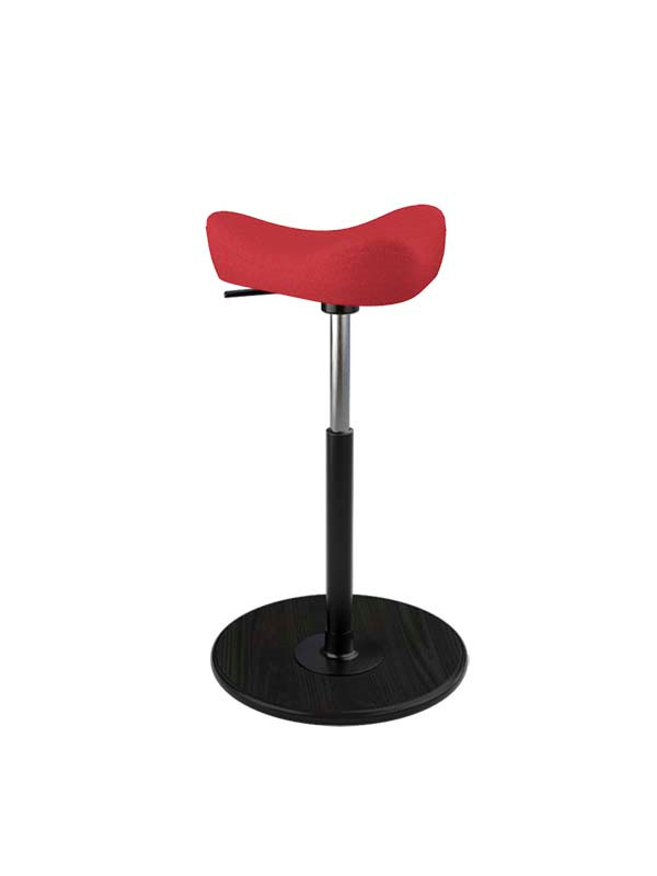 Move Stol, Compact fra Variér (Revive, Red REV634, Black ash lacquered)