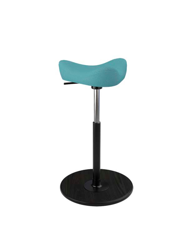 Move Stol, Compact fra Variér (Revive, Turquoise REV834, Black ash lacquered)