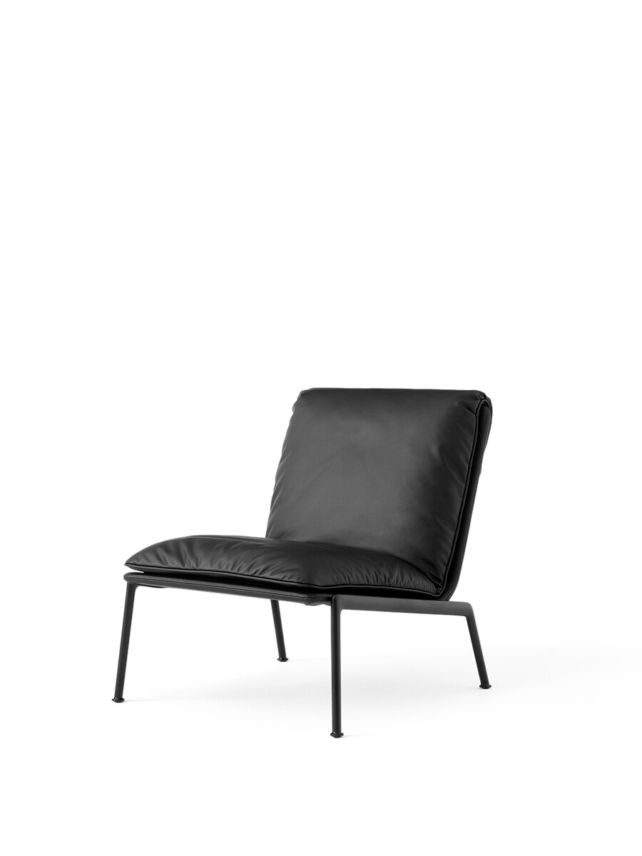 Muno LN18 Lounge Chair fra &Tradition (Noble Aniline Leather Black, Warm Black)