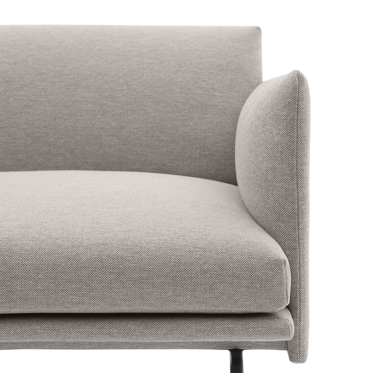 Outline sofa / Chaiselongue fra Muuto (chaiselong, højre, Clay 12)