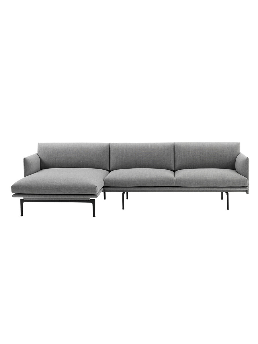 Outline sofa / Chaiselongue fra Muuto (Vancouver 14, chaiselong, venstre)