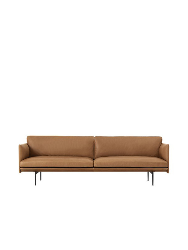 Outline 3 pers. sofa fra Muuto (Cognac Refine leather)