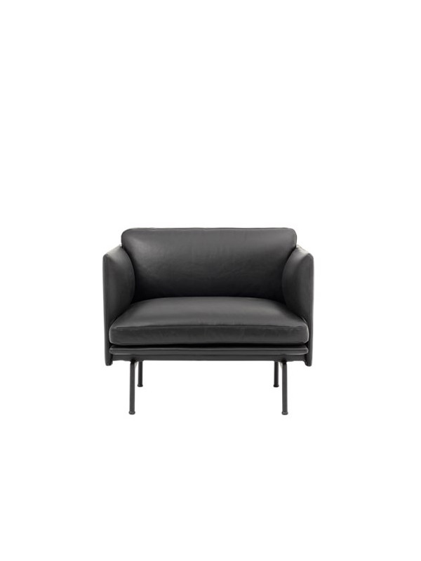 Outline Studio Chair fra Muuto (Black Refine leather)