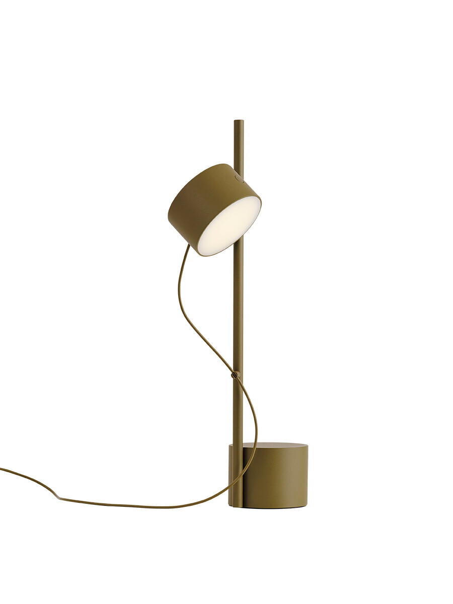 Post Table Lamp fra Muuto (Brown Green)