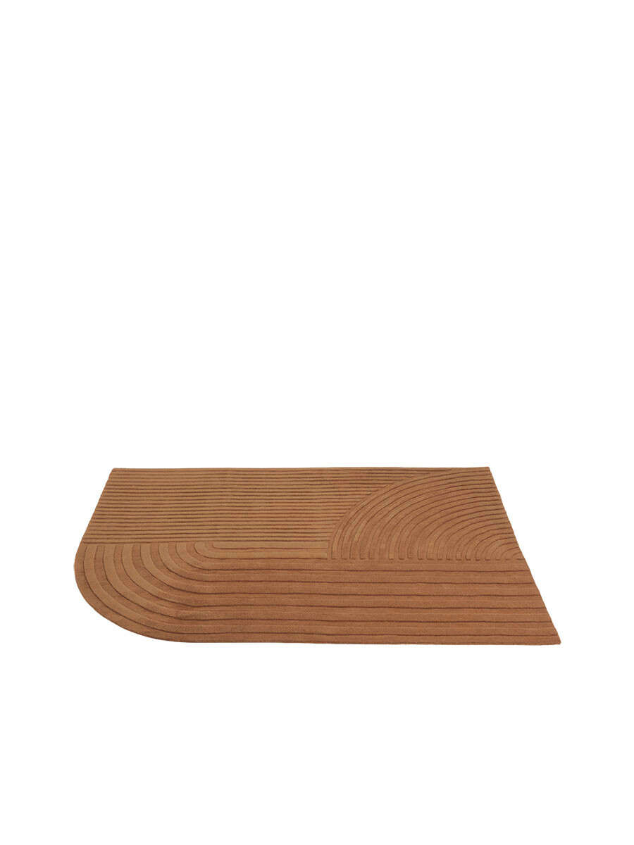 Relevo Rug, 170 x 240 cm fra Muuto (Burnt orange)