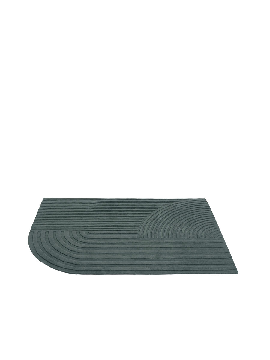 Relevo Rug, 170 x 240 cm fra Muuto (Dark green)