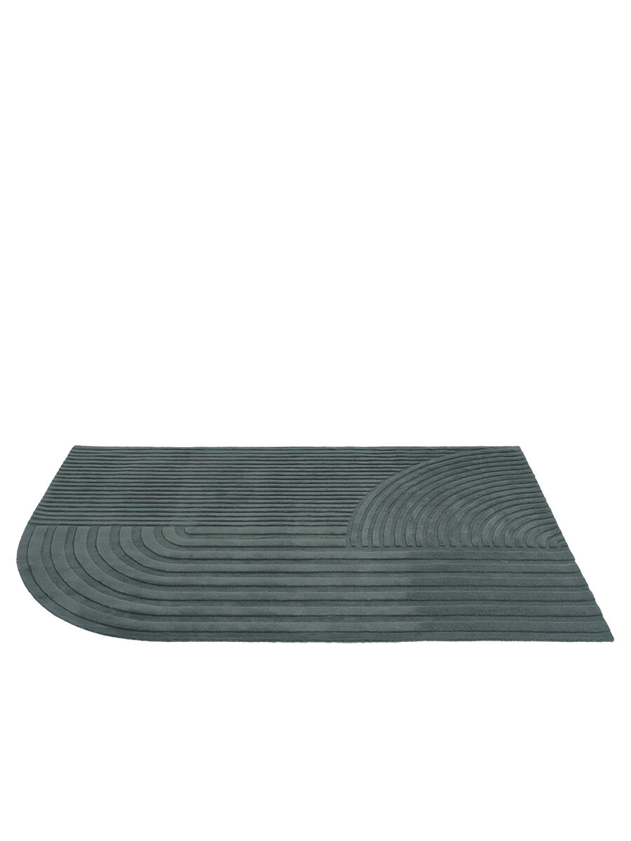 Relevo Rug, 200 x 300 cm fra Muuto (Dark green)