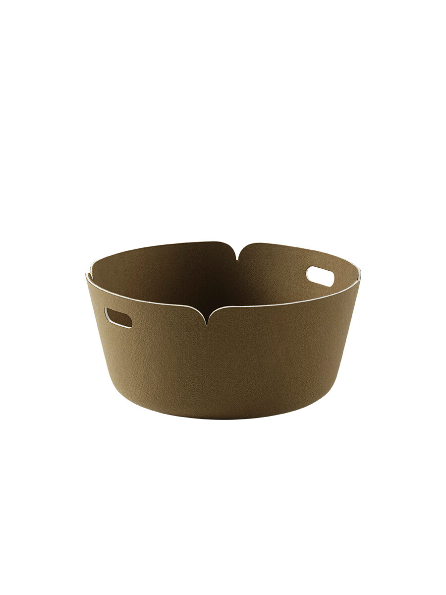 Restore Round Basket fra Muuto (Brown Green)