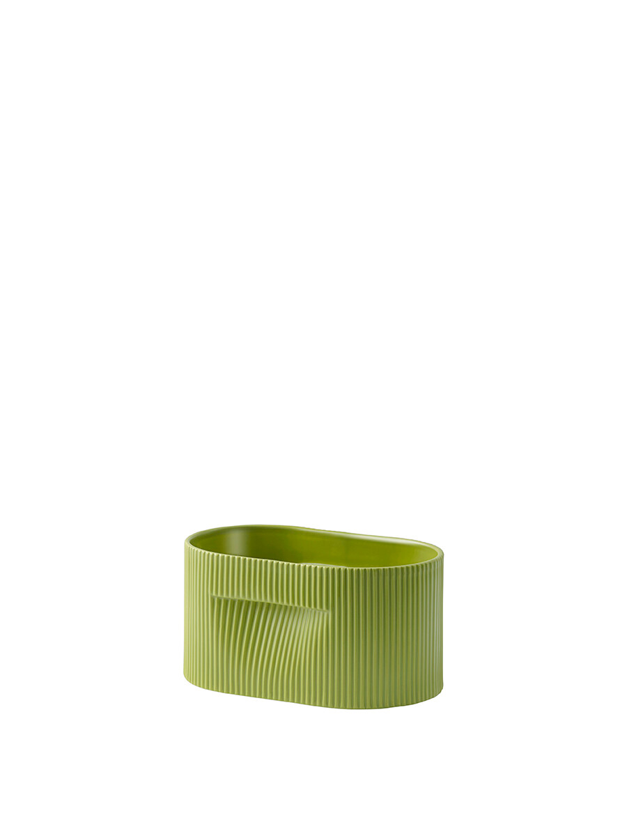 Ridge Planter, moss green fra Muuto (H 13 cm)