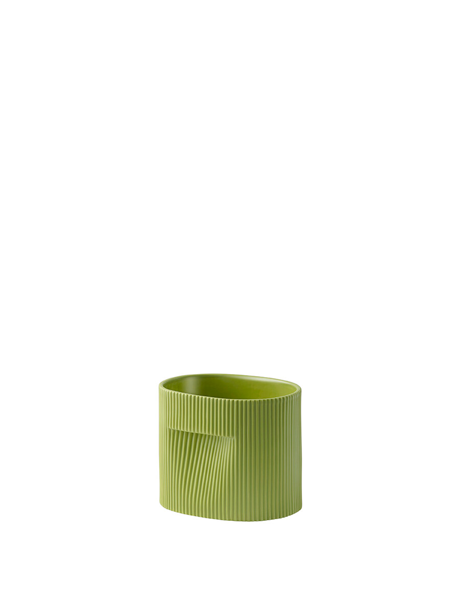 Ridge Planter, moss green fra Muuto (H 15 cm)