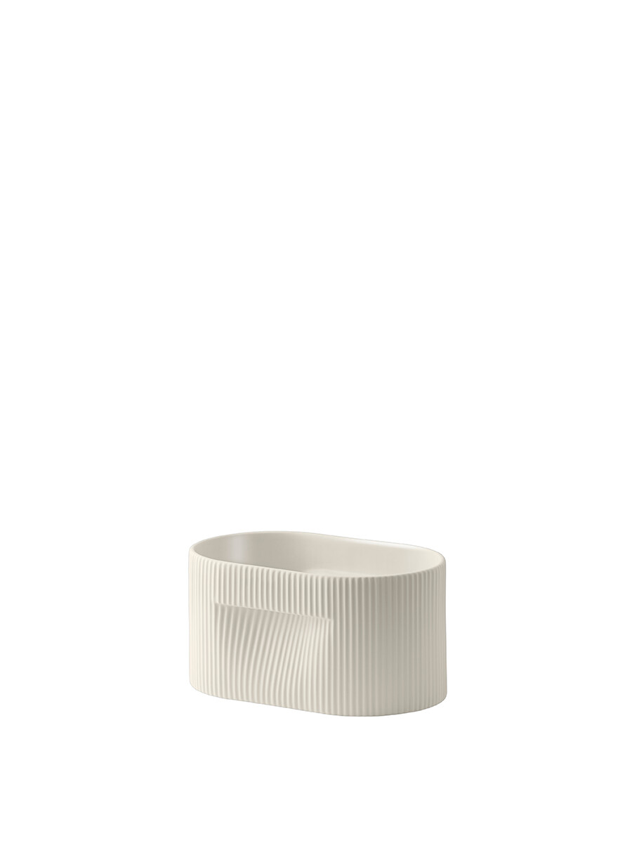 Ridge Planter, off white fra Muuto (H 13 cm)