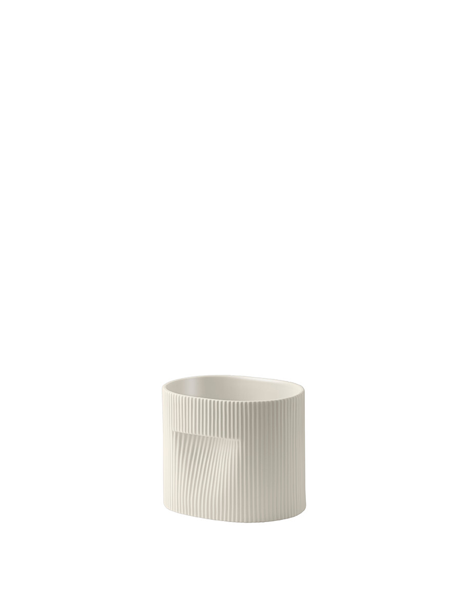 Ridge Planter, off white fra Muuto (H 15 cm)