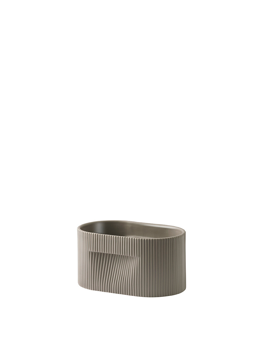 Ridge Planter, taupe fra Muuto (H 13 cm)