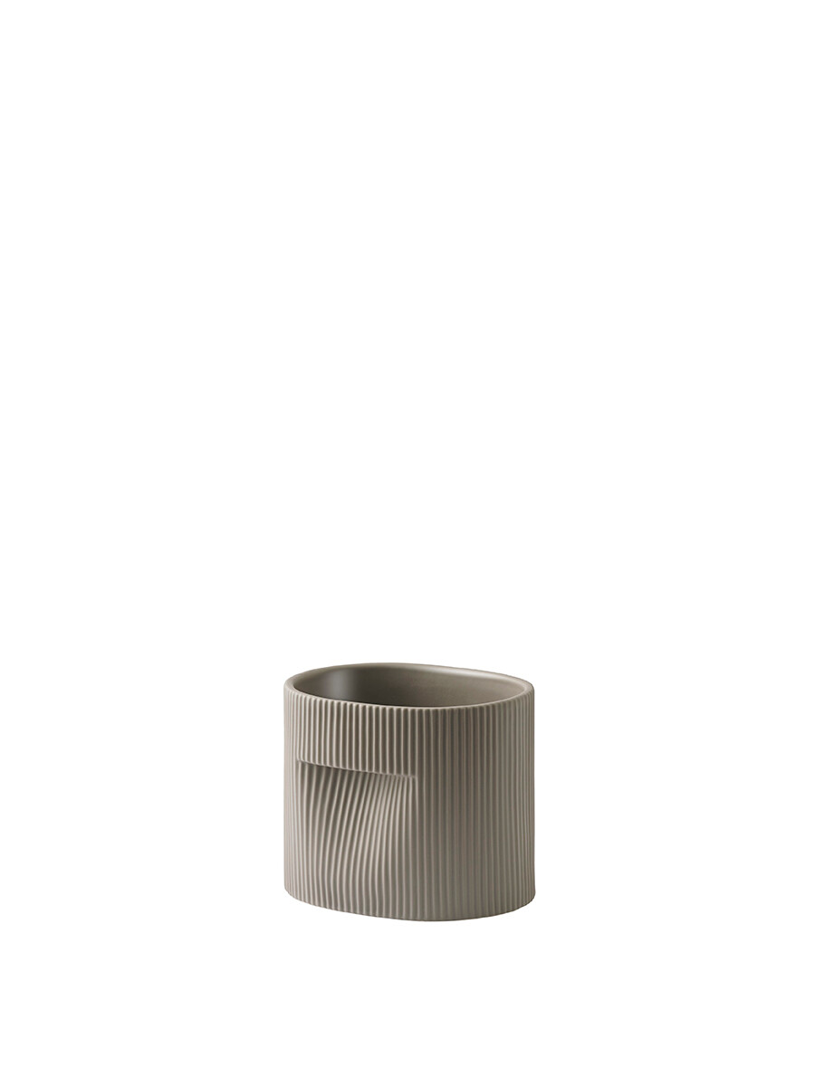 Ridge Planter, taupe fra Muuto (H 15 cm)