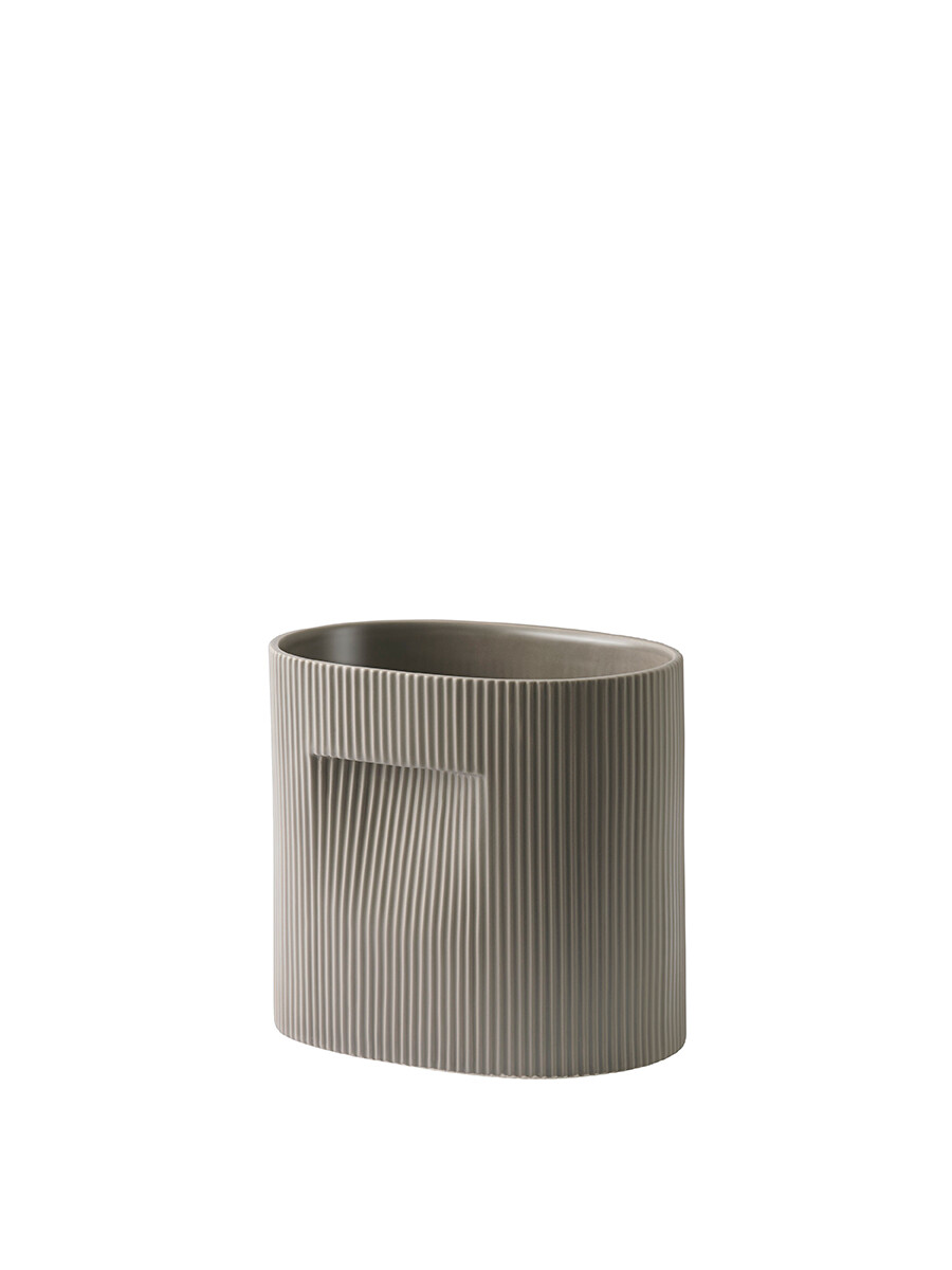 Ridge Planter, taupe fra Muuto (H 24 cm)