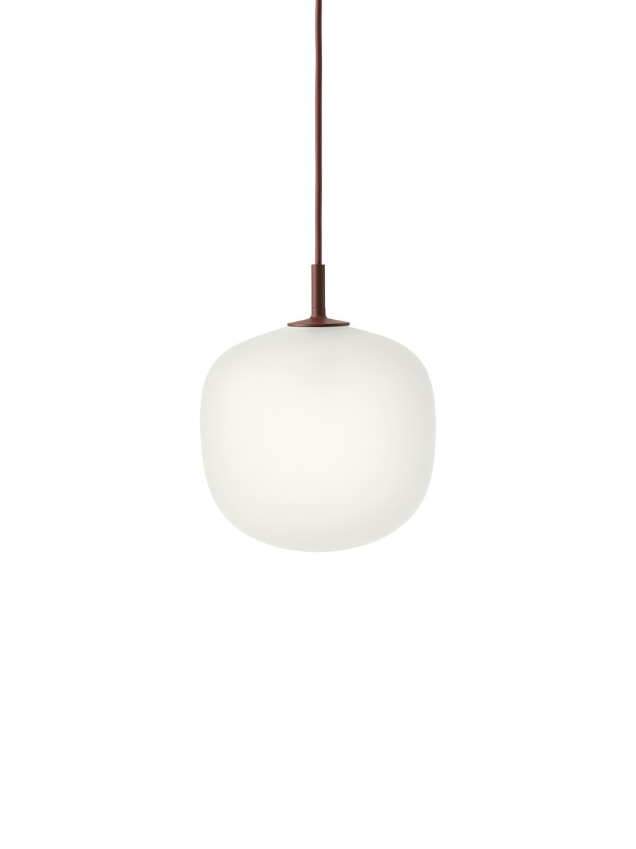 Rime Pendant Lampe, Ø 18 cm fra Muuto (Deep red)