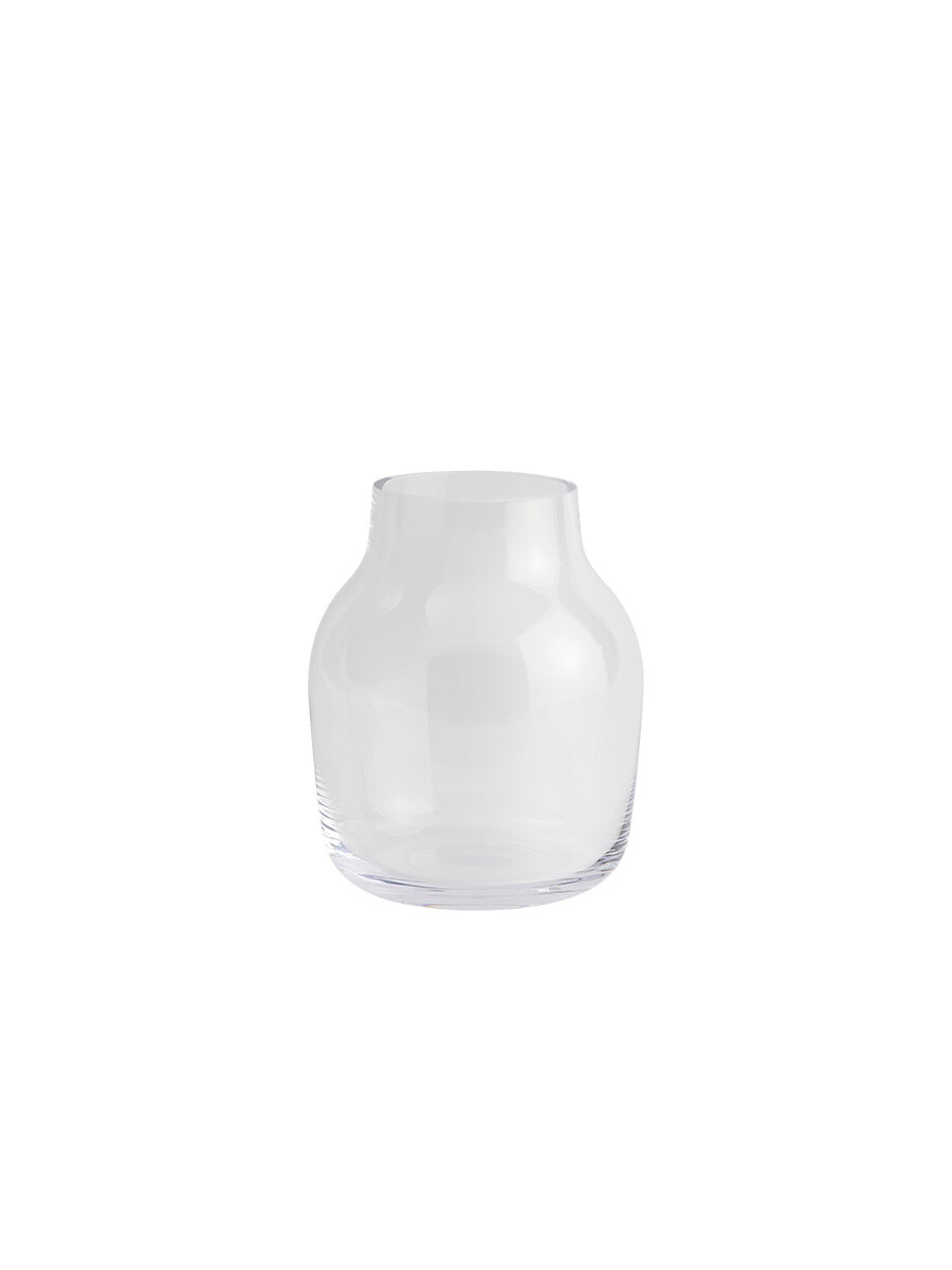 Silent Vase, Ø 11 cm fra Muuto (Clear)