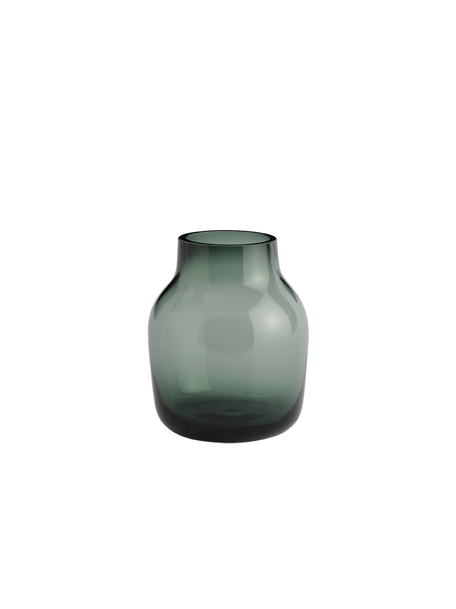 Silent Vase, Ø 11 cm fra Muuto (Dark green)