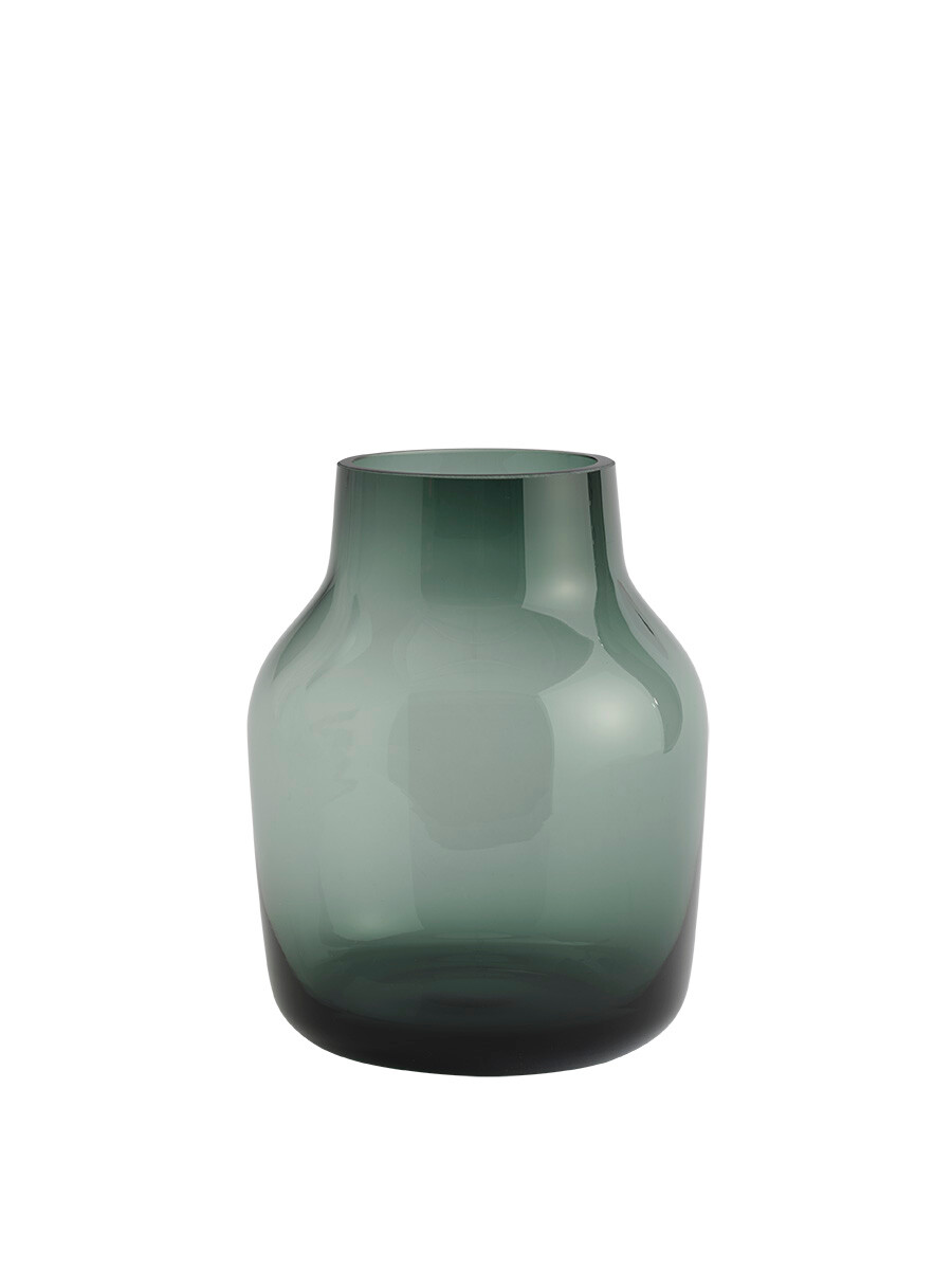 Silent Vase, Ø 15 cm fra Muuto (Dark green)