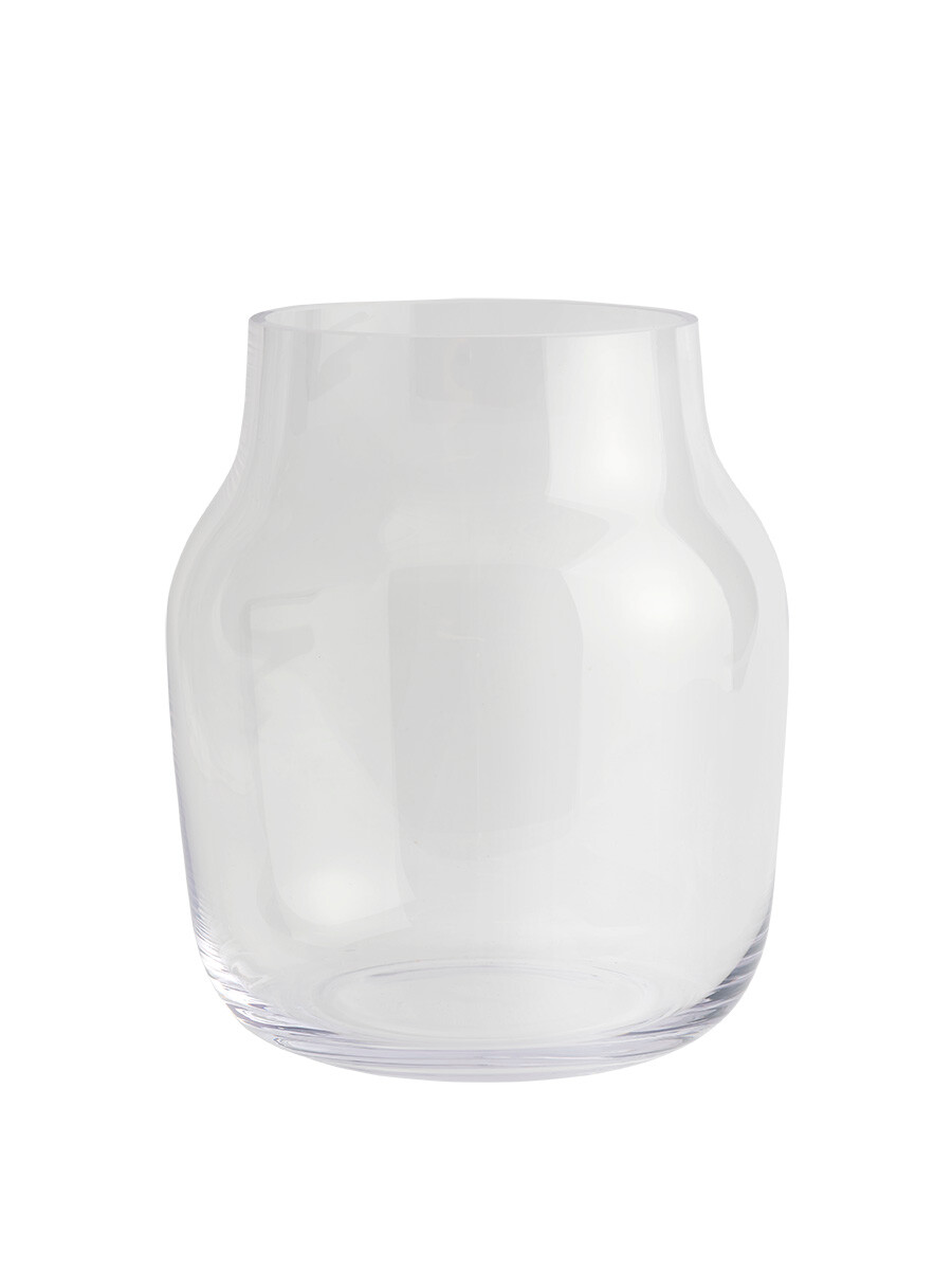 Silent Vase, Ø 20 cm fra Muuto (Clear)