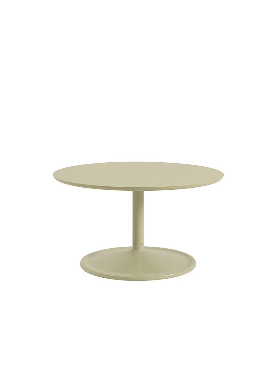 Soft Coffee Table, Ø75 fra Muuto (Beige Green Laminat)