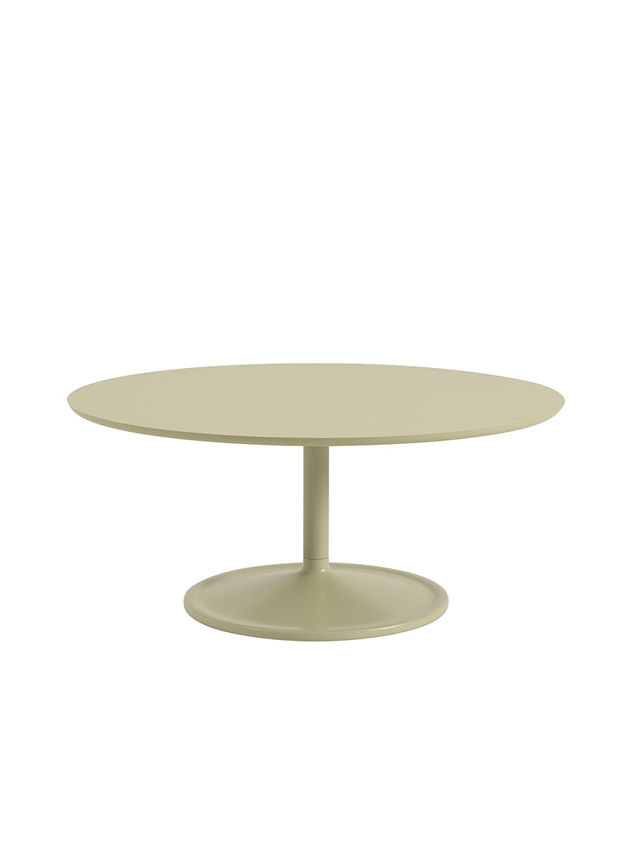 Soft Coffee Table, Ø95 fra Muuto (Beige Green Laminat)