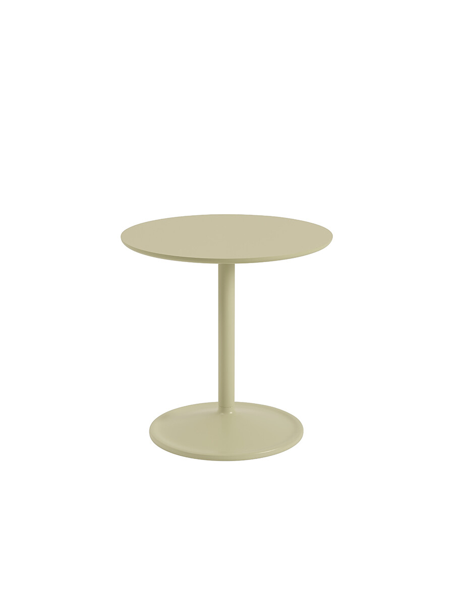 Soft Side Table, Ø48/H48 fra Muuto (Beige Green Laminat)