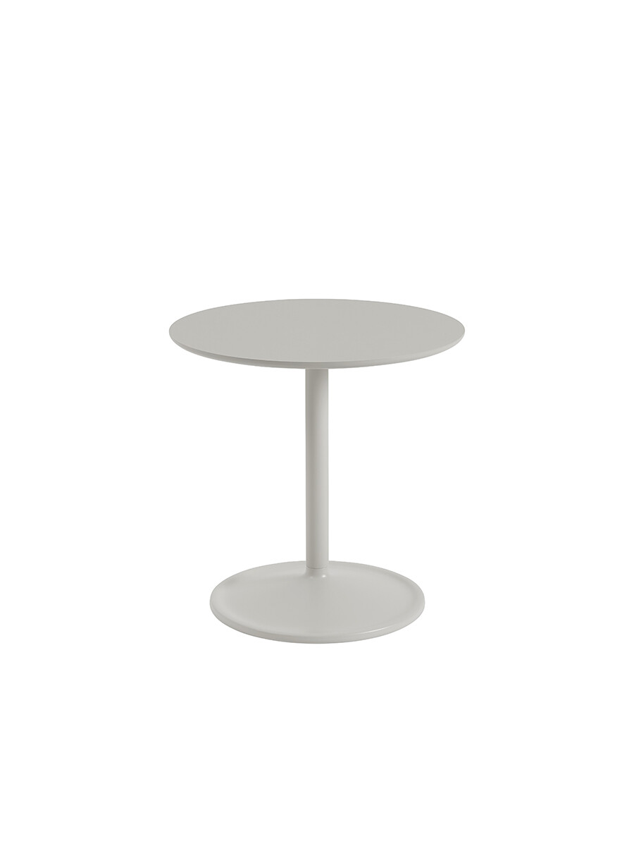 Soft Side Table, Ø48/H48 fra Muuto (Grey Linoleum)