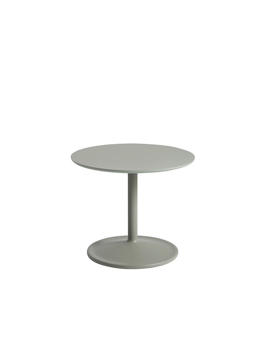 Soft Side Table, Ø48/H40 fra Muuto (Dusty Green Laminat)