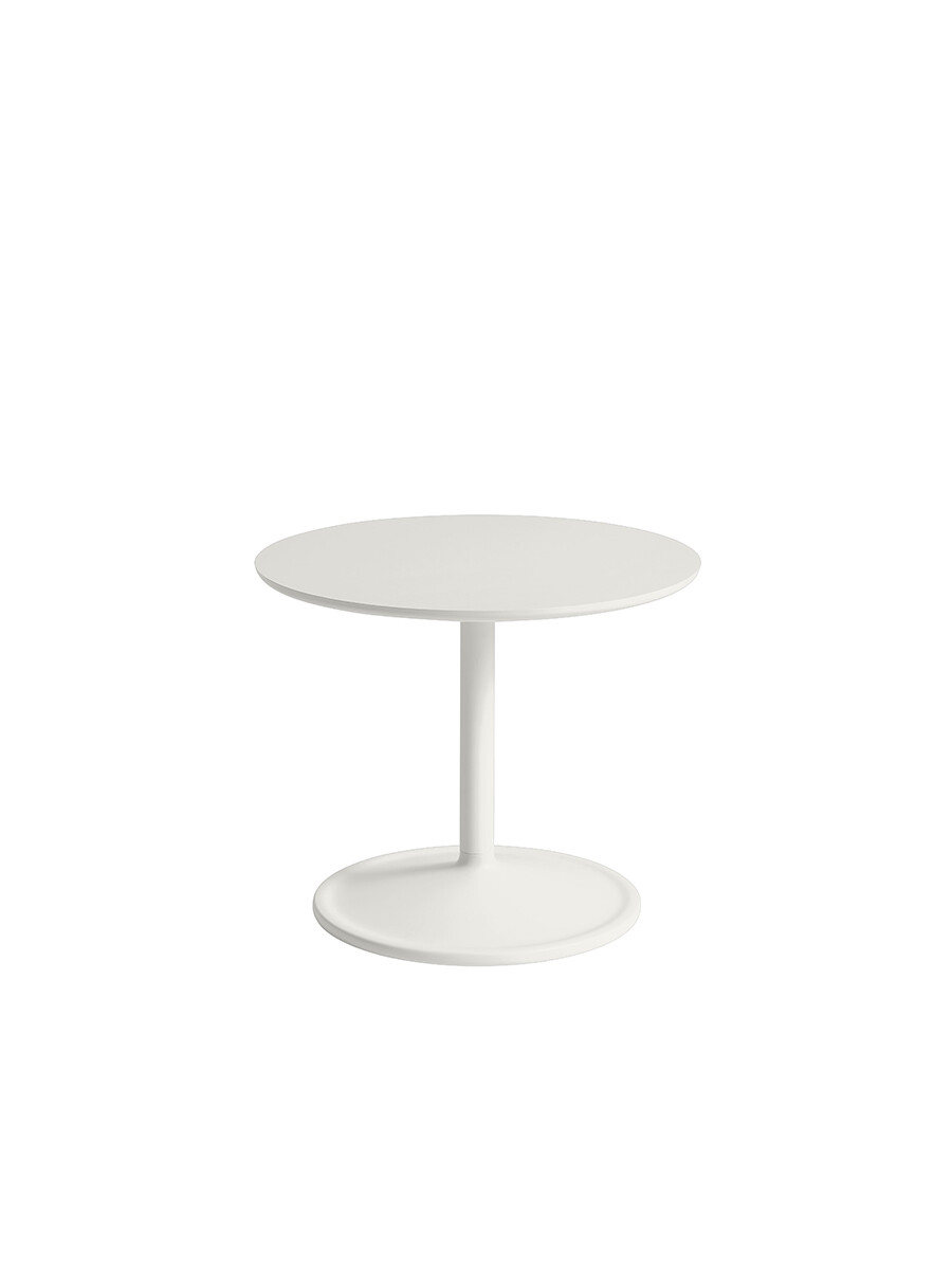 Soft Side Table, Ø48/H40 fra Muuto (Off White Linoleum)