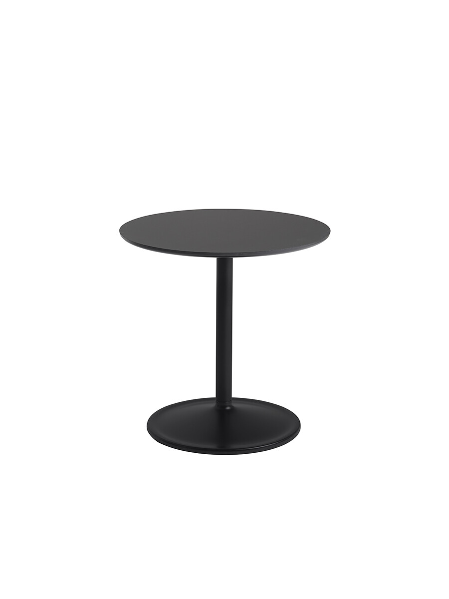 Soft Side Table, Ø48/H48 fra Muuto (Black Nanolaminat)