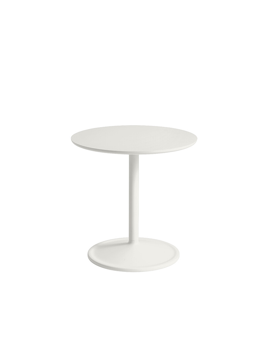 Soft Side Table, Ø48/H48 fra Muuto (Off White Linoleum)