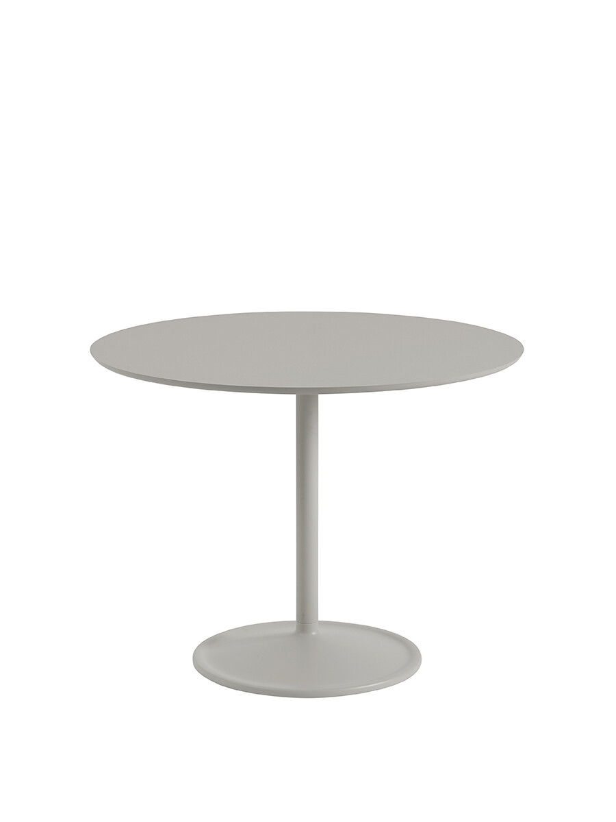 Soft Table, Ø95 fra Muuto (Grey Linoleum)