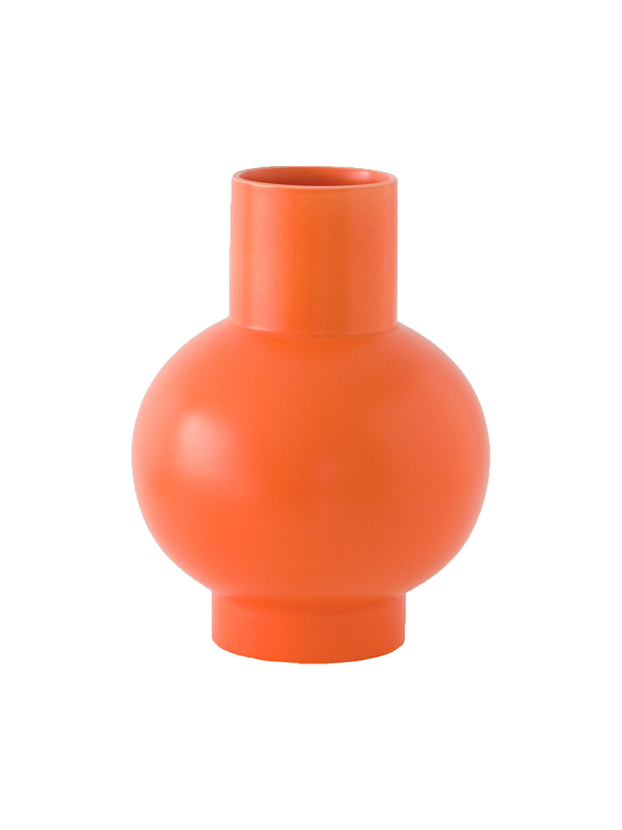 Strøm Vase, vibrant orange fra raawii (Large)