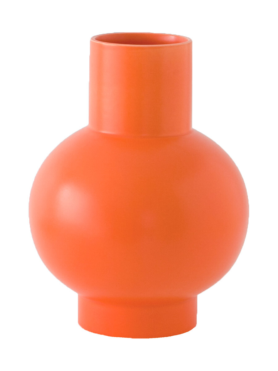 Strøm Vase, vibrant orange fra raawii (XL)