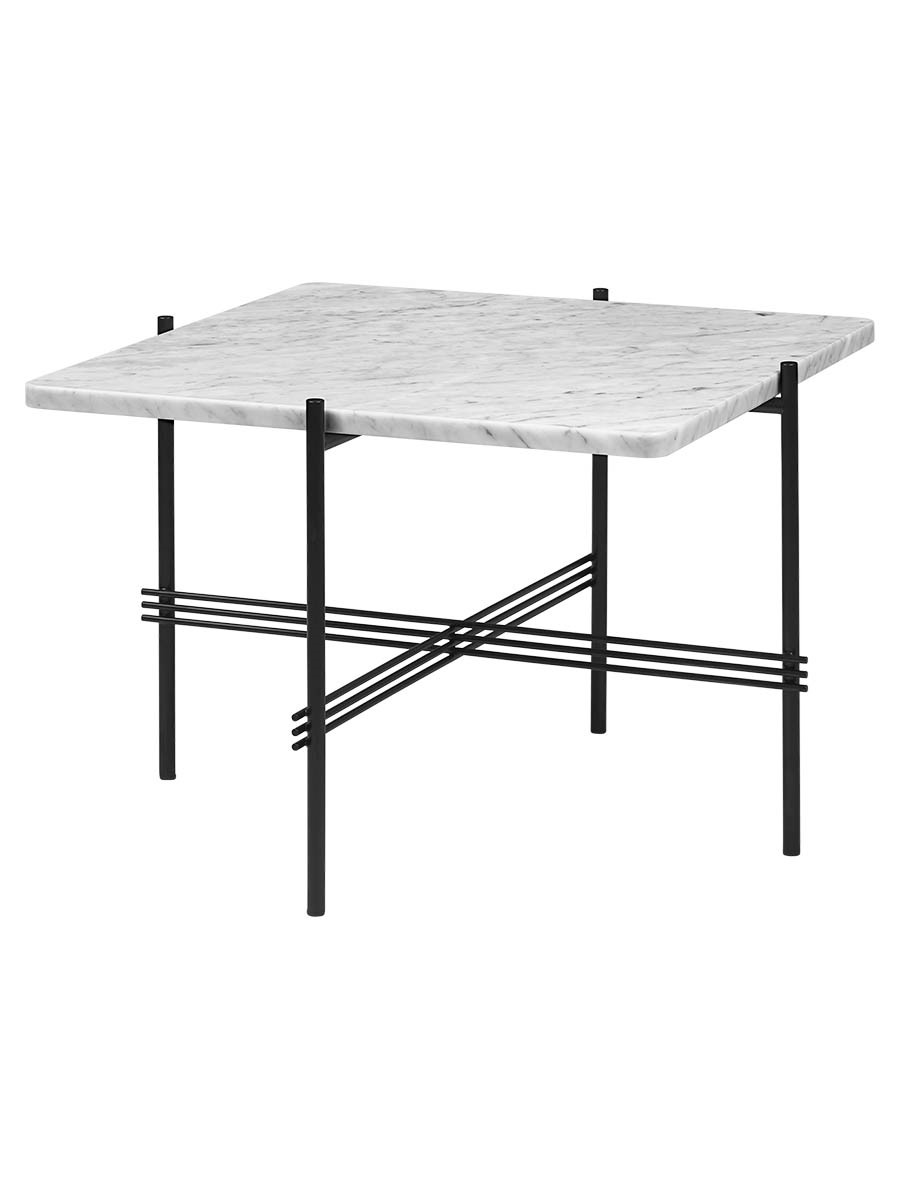 TS Table Square fra GUBI (80 x 80 x 35 cm, Hvid marmor)